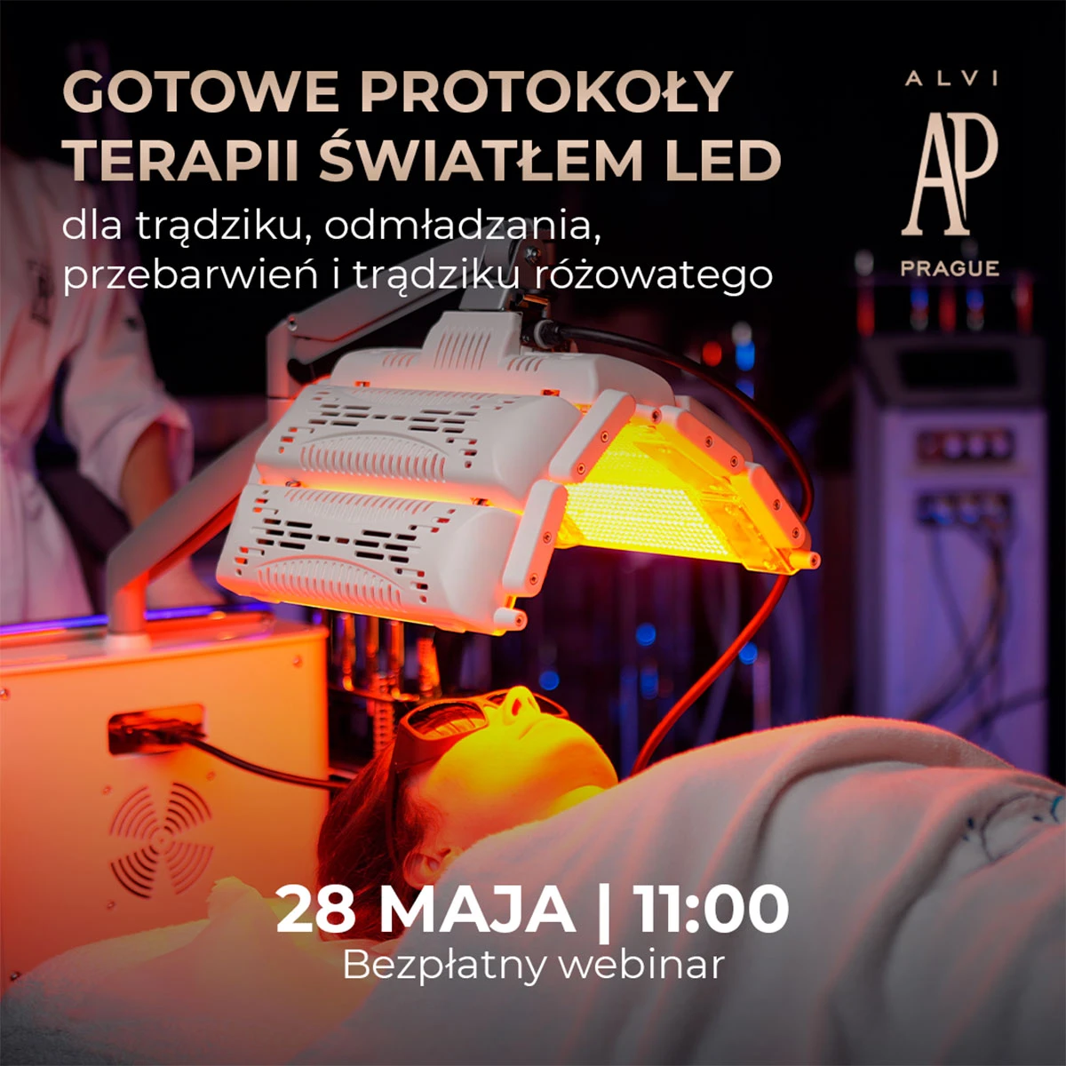 Bezpłatny webinar Alvi Prague: fotobiomodulacja światłem LED w praktyce